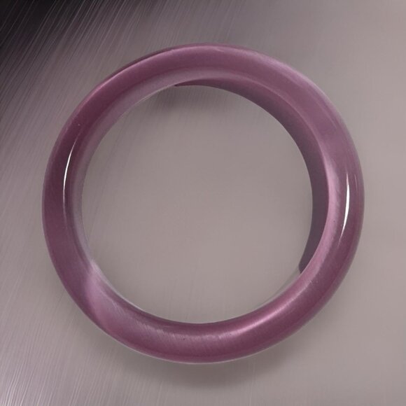 Pink Jade Bangle - Picture 8 of 11